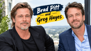 Brad Pitt and Greg Hayes