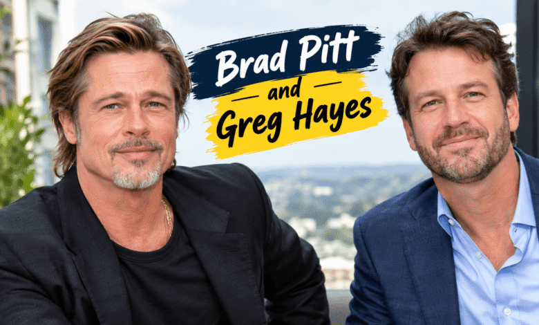 Brad Pitt and Greg Hayes