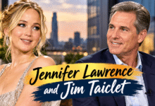 Jennifer Lawrence and Jim Taiclet