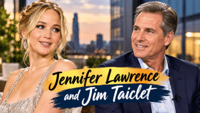 Jennifer Lawrence and Jim Taiclet