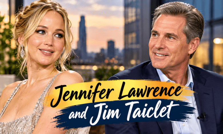 Jennifer Lawrence and Jim Taiclet