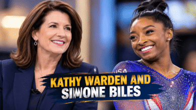 Kathy Warden and Simone Biles
