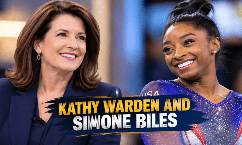 Kathy Warden and Simone Biles