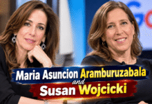 Maria Asuncion Aramburuzabala and Susan Wojcicki