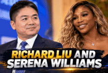 Richard Liu and Serena Williams