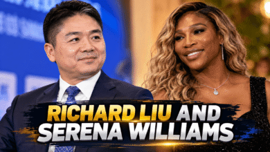 Richard Liu and Serena Williams