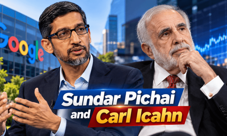 Sundar Pichai and Carl Icahn