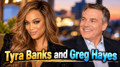 Tyra Banks and Greg Hayes